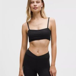 Lululemon Softy Suedey Wrap Front Sports Bra | Medium  | Black | NWT | (8-10)